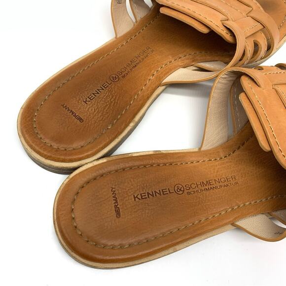 KENNEL & SCHMENGER Kito Leather Sandals Cognac DE 6.5 / US 9? - Picture 4 of 7